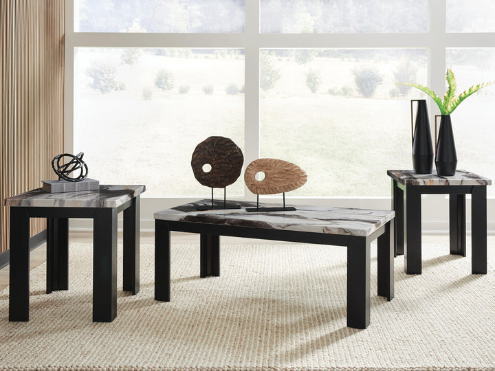 Jazmore Table (Set of 3) - Dark Brown (2)
