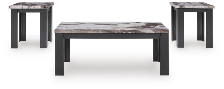 Jazmore Table (Set of 3) - Dark Brown (3)