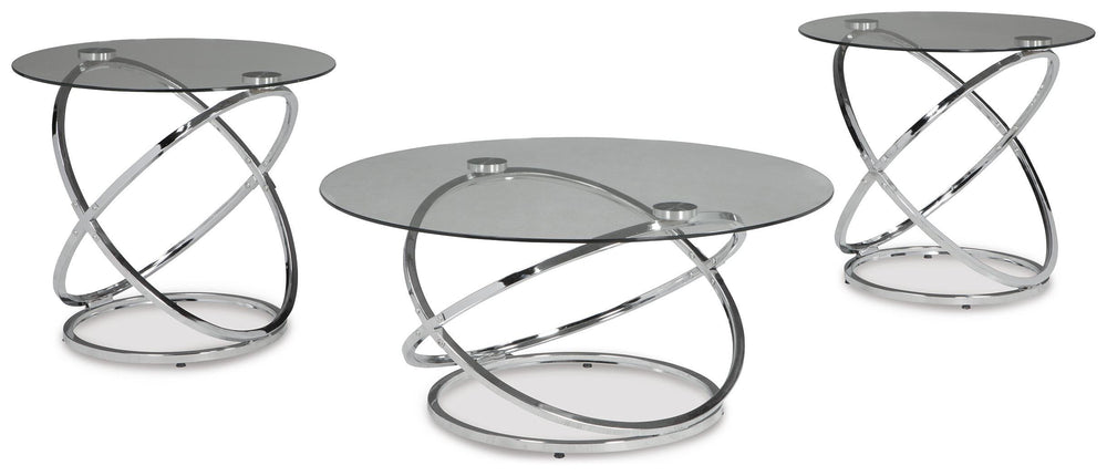 Hollynyx Table (Set of 3) - Pearl Silver (1)