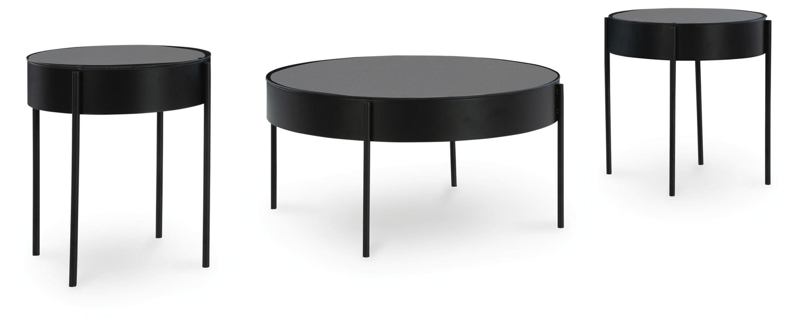 Ardoline Table (Set of 3) - Black (1)
