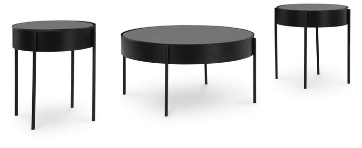 Ardoline Table (Set of 3) - Black (1)