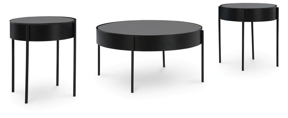 Ardoline Table (Set of 3) - Black (1)