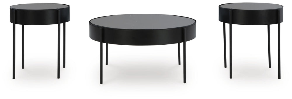 Ardoline Table (Set of 3) - Black (3)