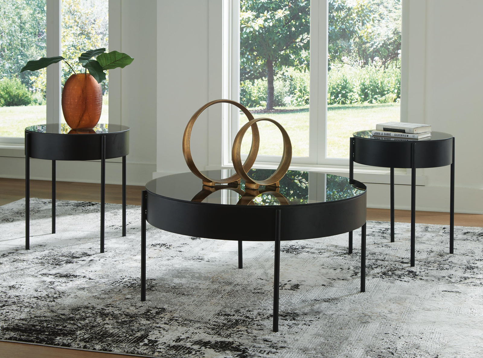 Ardoline Table (Set of 3) - Black (2)