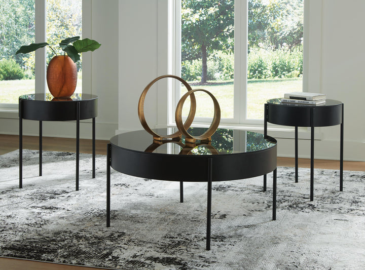 Ardoline Table (Set of 3) - Black (2)