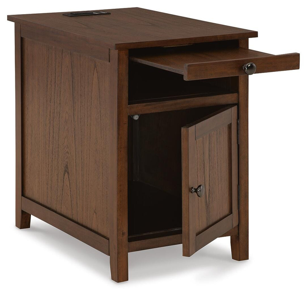 Treytown Chairside End Table - Dark Brown (3)