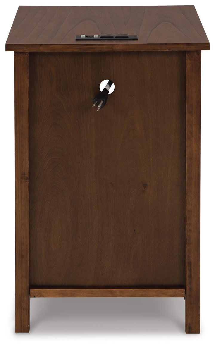 Treytown Chairside End Table - Dark Brown (6)