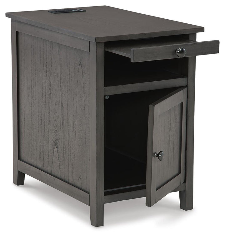 Treytown Chairside End Table - Dark Gray (3)