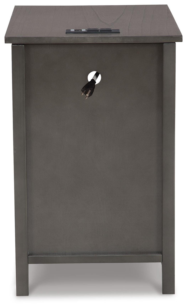 Treytown Chairside End Table - Dark Gray (6)