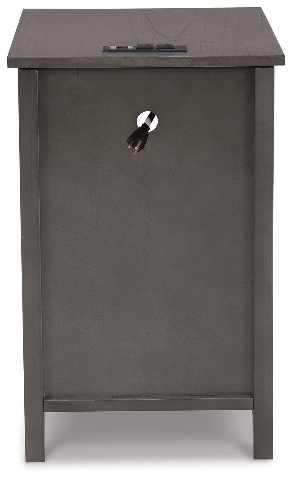 Treytown Chairside End Table - Dark Gray (6)