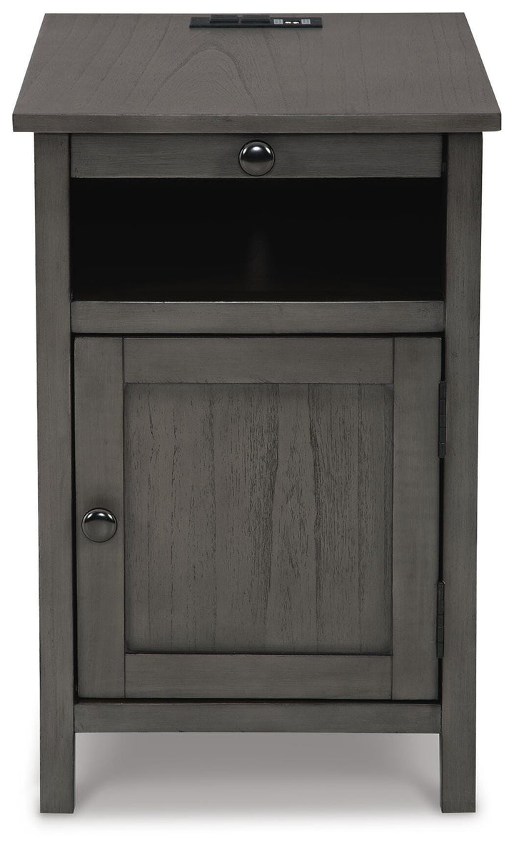 Treytown Chairside End Table - Dark Gray (4)