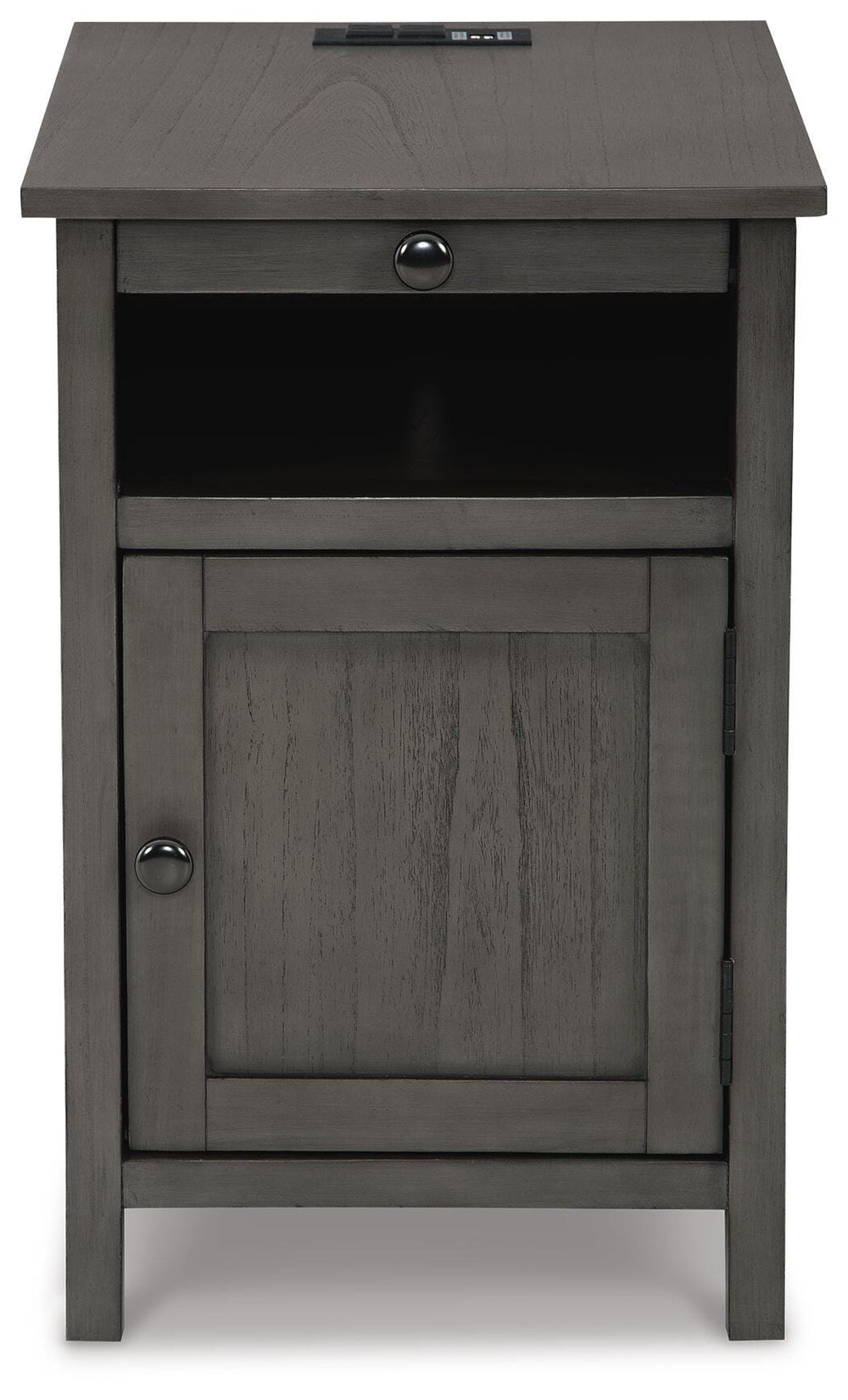 Treytown Chairside End Table - Dark Gray (4)