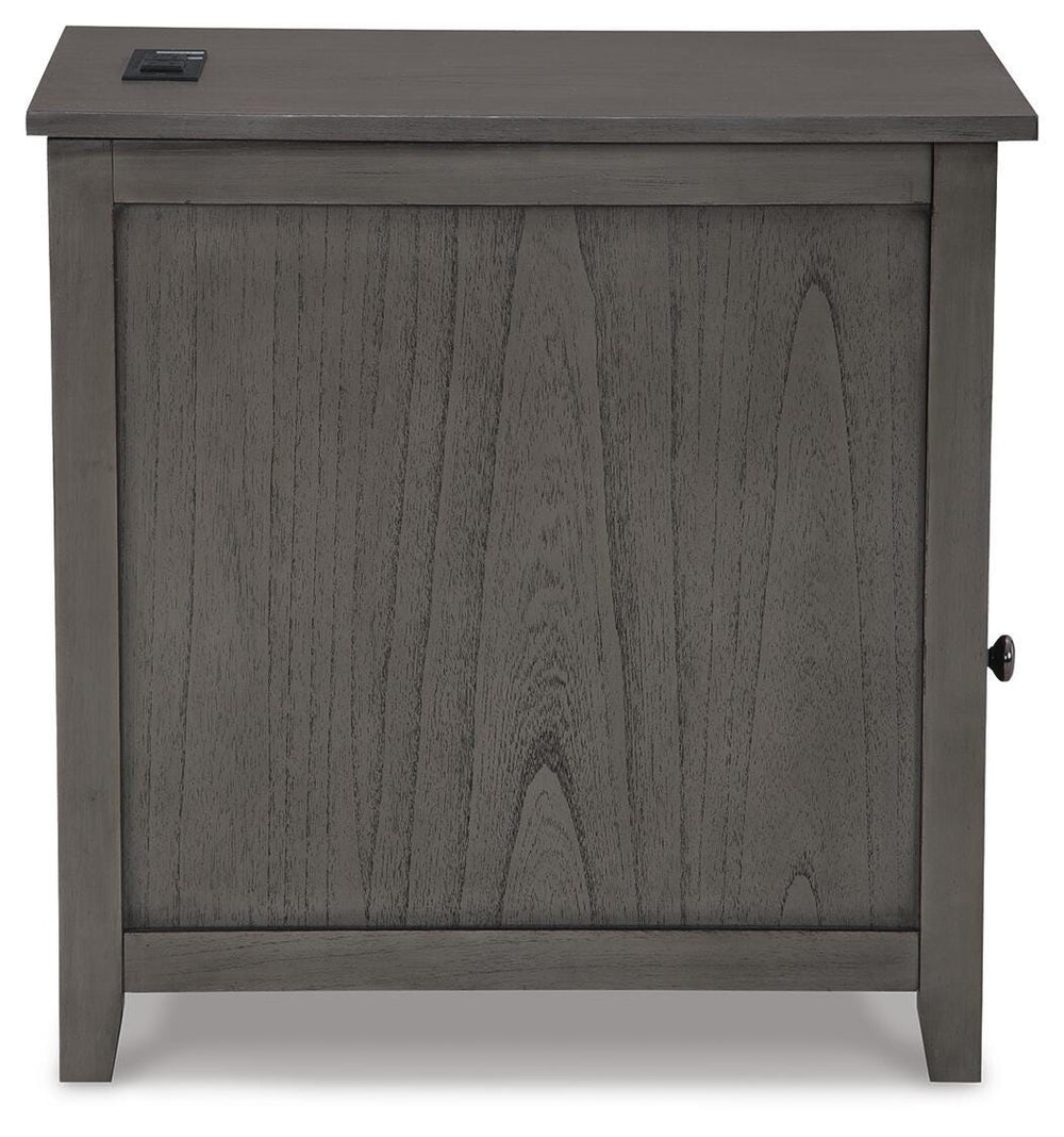 Treytown Chairside End Table - Dark Gray (5)