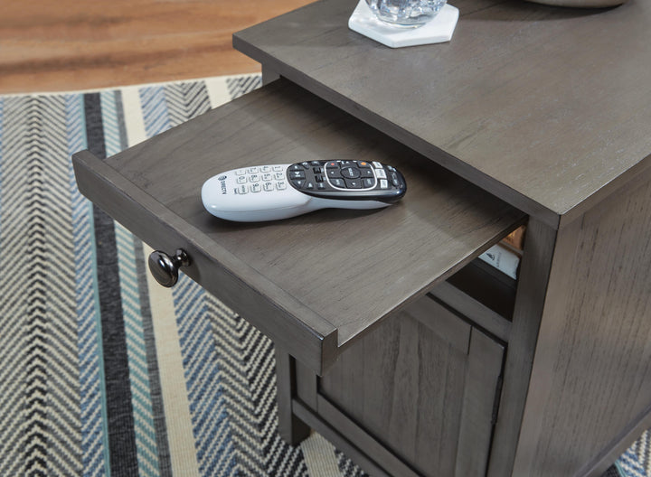 Treytown Chairside End Table - Dark Gray (8)