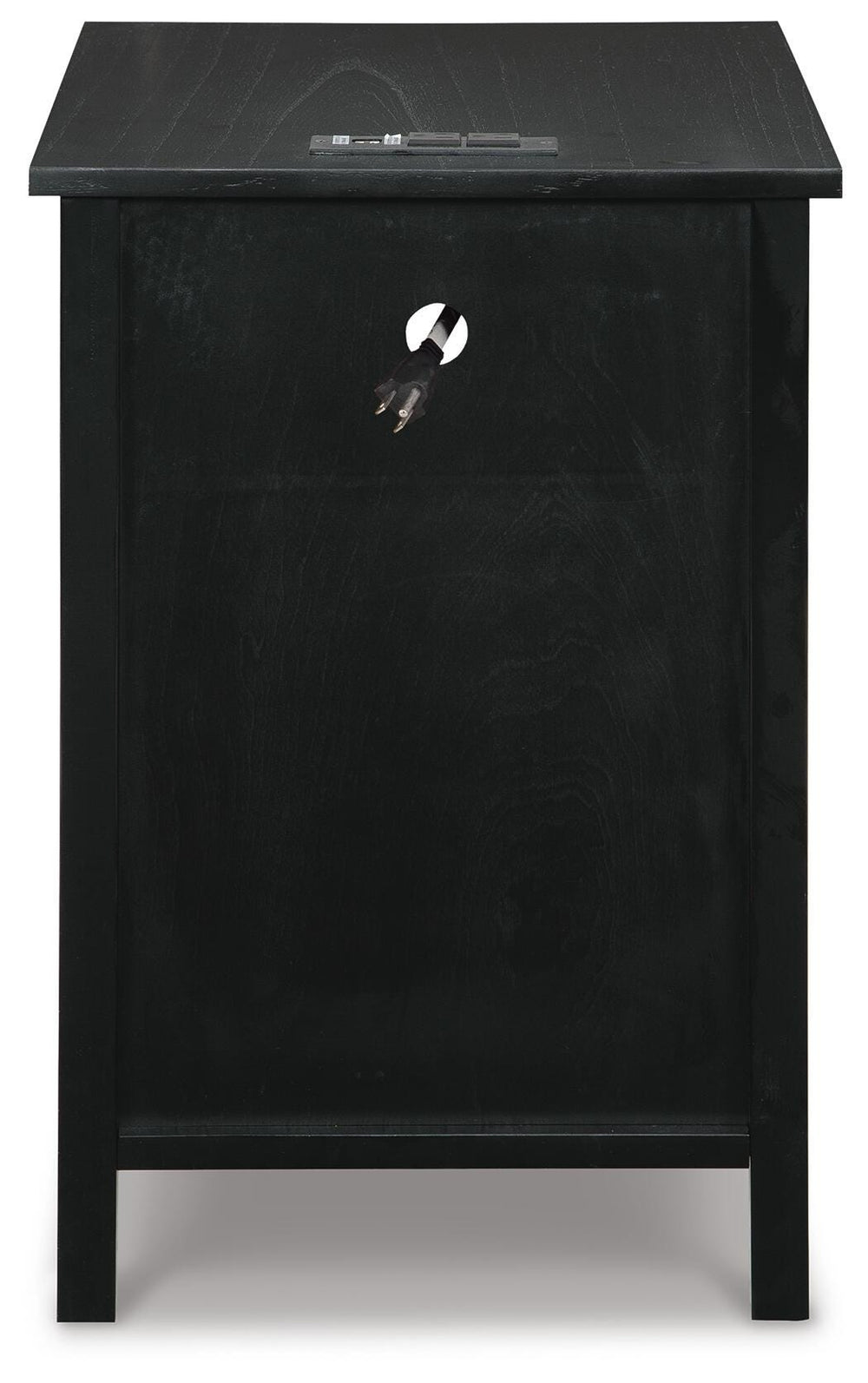 Treytown Chairside End Table - Black (6)