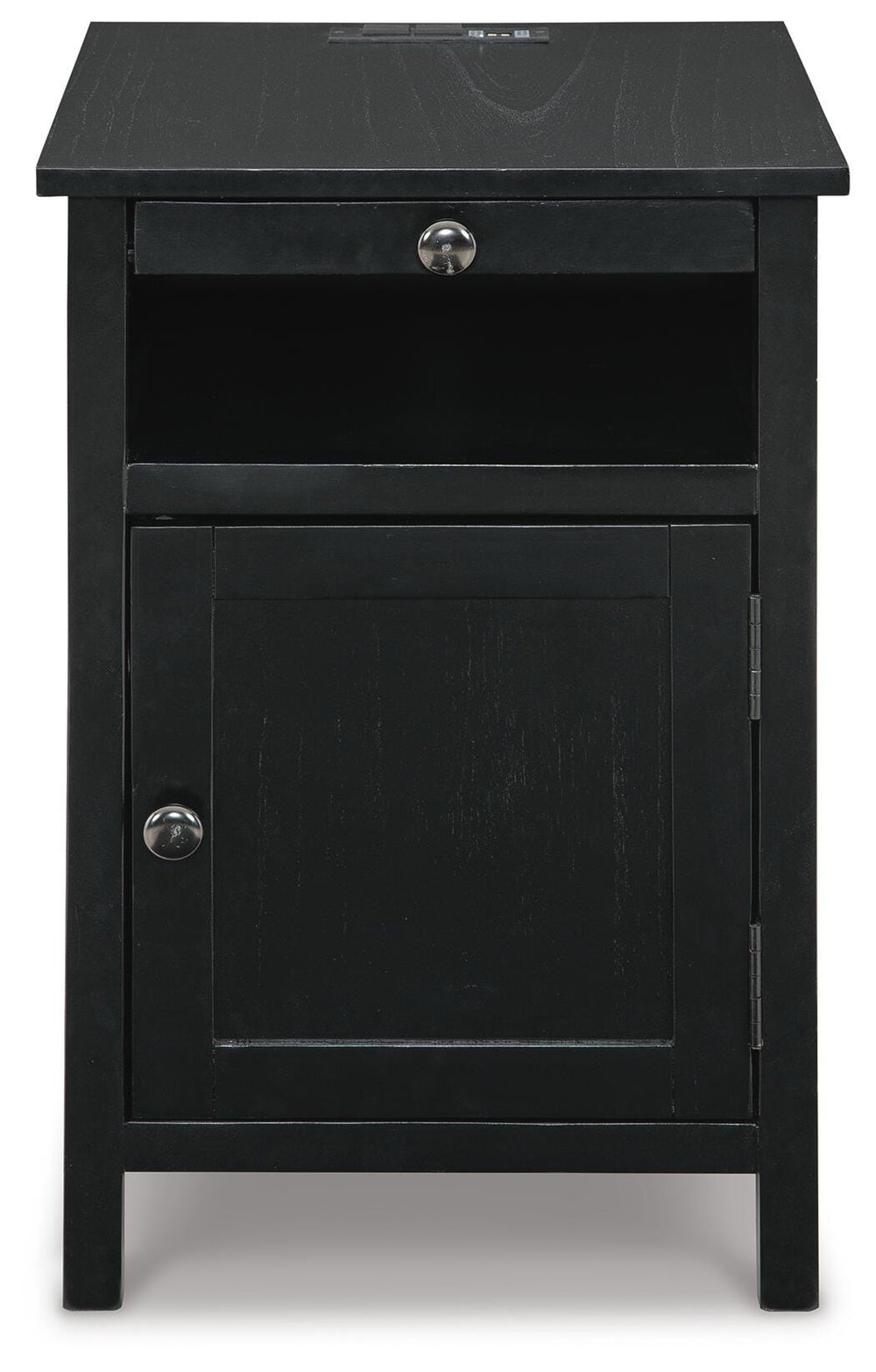 Treytown Chairside End Table - Black (4)