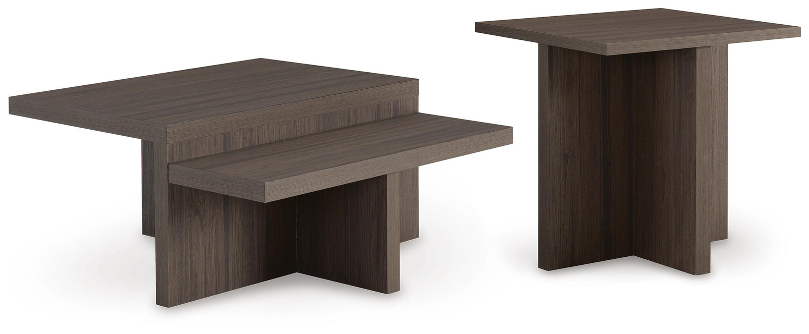 Zendex Table (Set of 2) - Dark Brown (1)