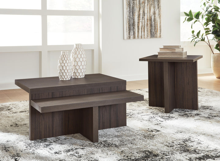 Zendex Table (Set of 2) - Dark Brown (2)