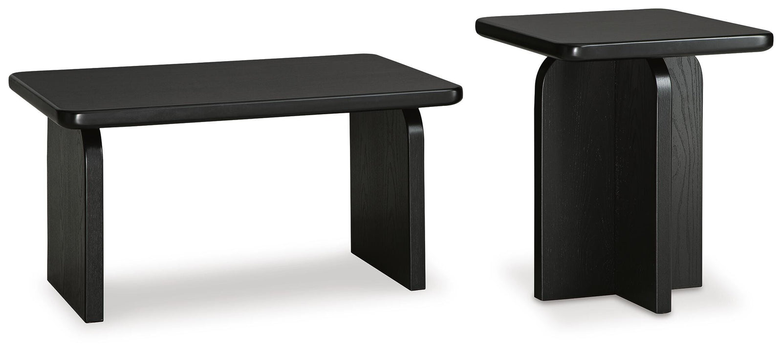 Manor Stone Table (Set of 2) - Black (1)