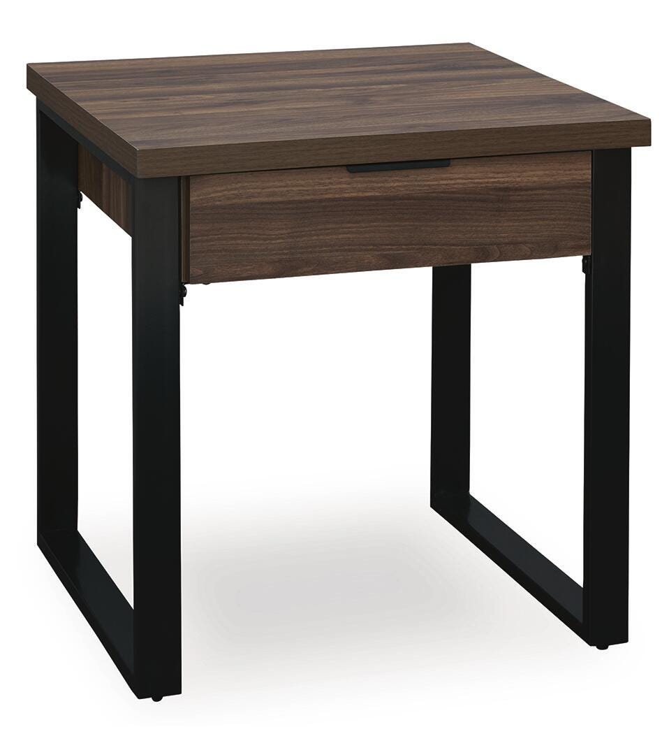 Wickman Falls End Table - Dark Brown (1)