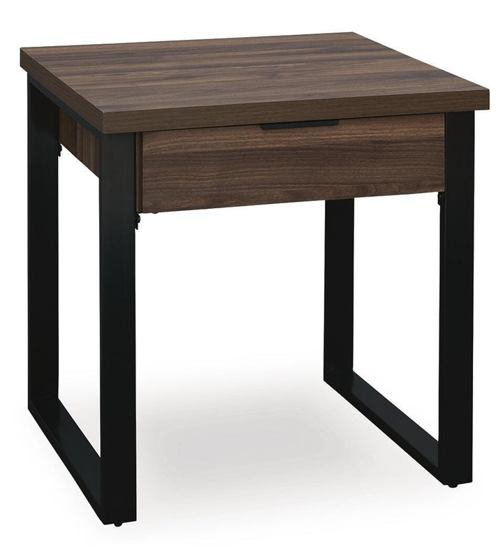 Wickman Falls End Table - Dark Brown (1)