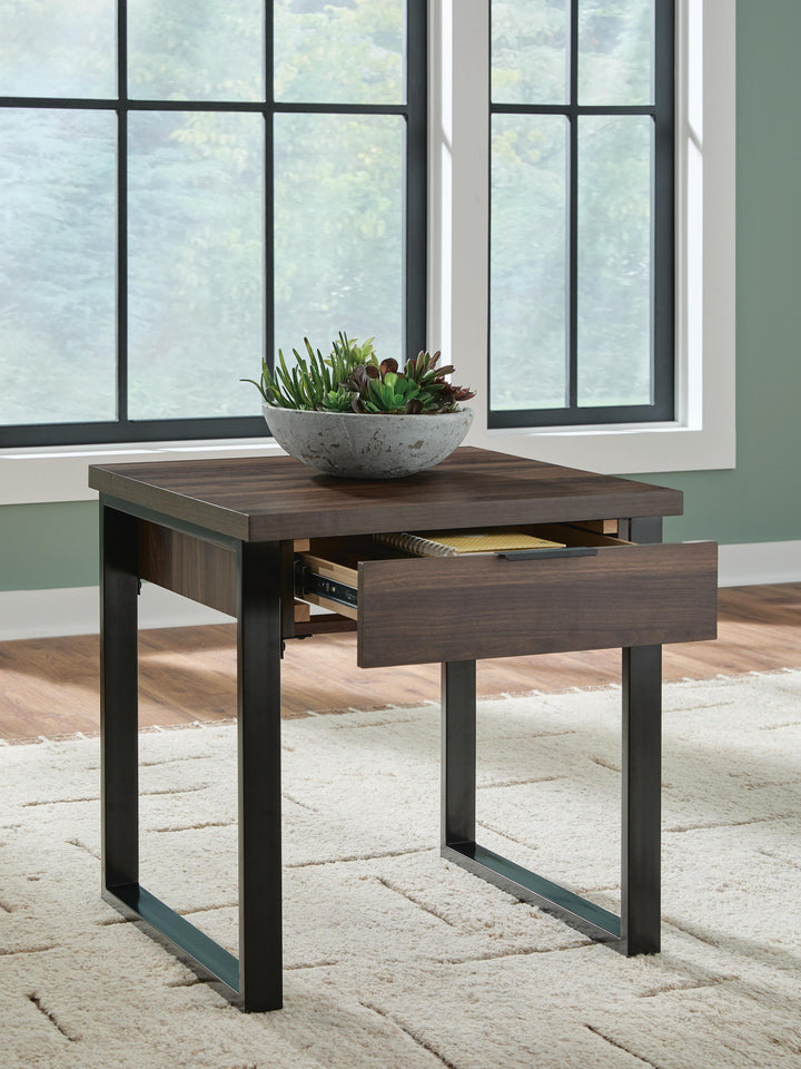 Wickman Falls End Table - Dark Brown (7)