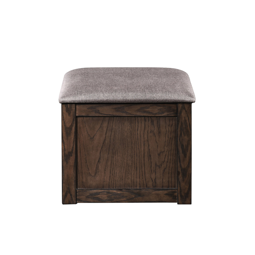 Paxton 5 Pc Storage Coffee Table W/ 4 Tuck-In Ottomans-Dk Bro