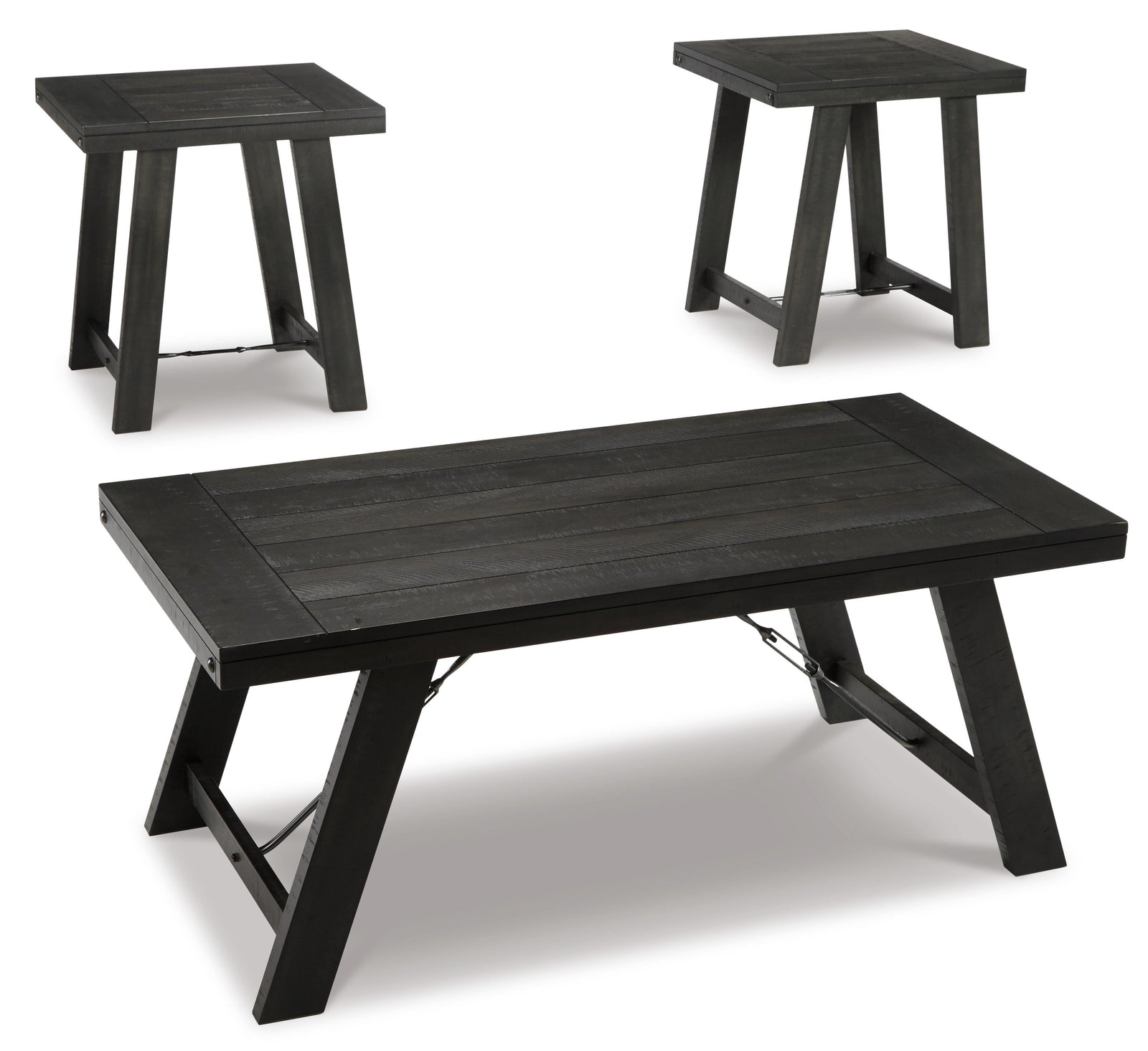 Noorbrook Table (Set of 3) - Black (1)