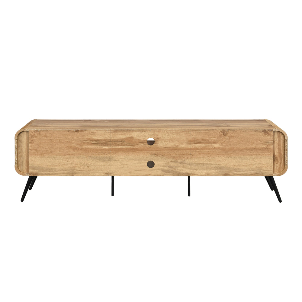 Rowan 71" Low Profile TV Console-Natural