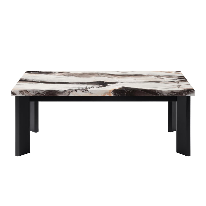 Strata Faux Marble 3 Pc Occasional Set- 1 Coffee &amp; 2 End Tabl
