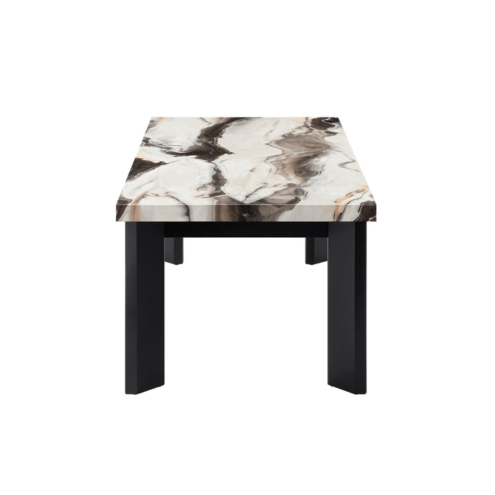 Strata Faux Marble 3 Pc Occasional Set- 1 Coffee &amp; 2 End Tabl