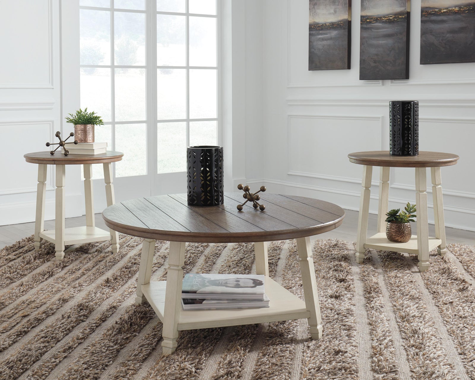 Bolanbrook Table (Set of 3) - White (2)
