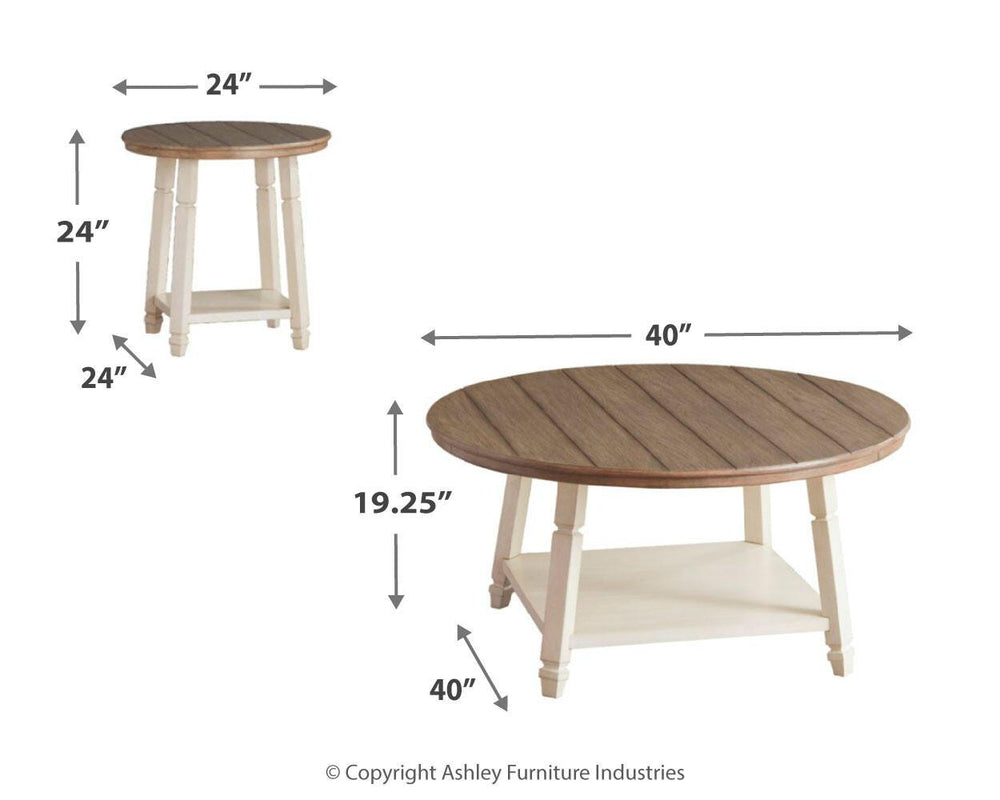 Bolanbrook Table (Set of 3) - White (3)
