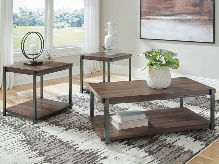 Trindwick Table (Set of 3) - Dark Brown (2)