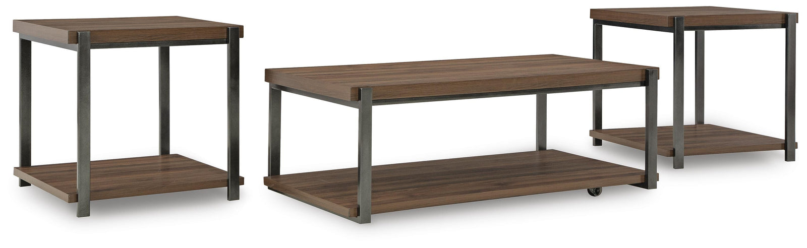 Trindwick Table (Set of 3) - Dark Brown (1)