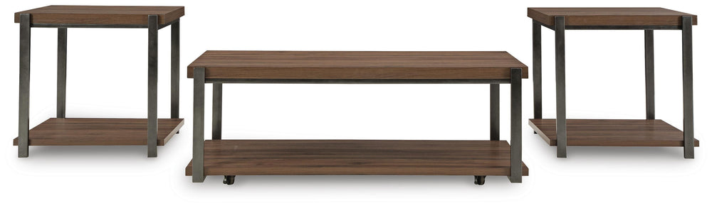 Trindwick Table (Set of 3) - Dark Brown (3)