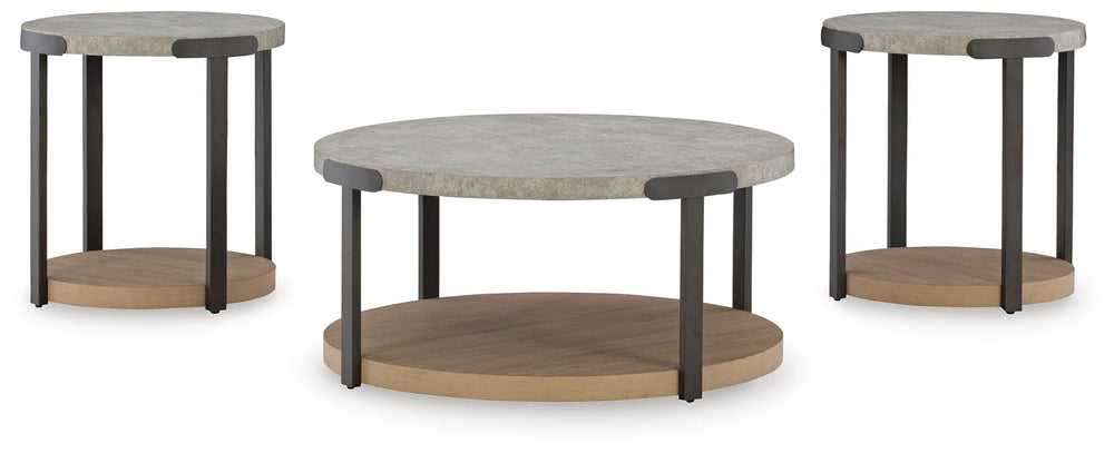 Darthurst Table (Set of 3) - Light Brown (3)