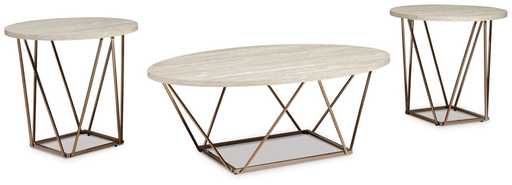 Tarica Table (Set of 3) - White (1)