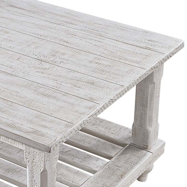 Cade 3 Piece Occasional Set- 1 Coffee &amp; 2 End Tables - White