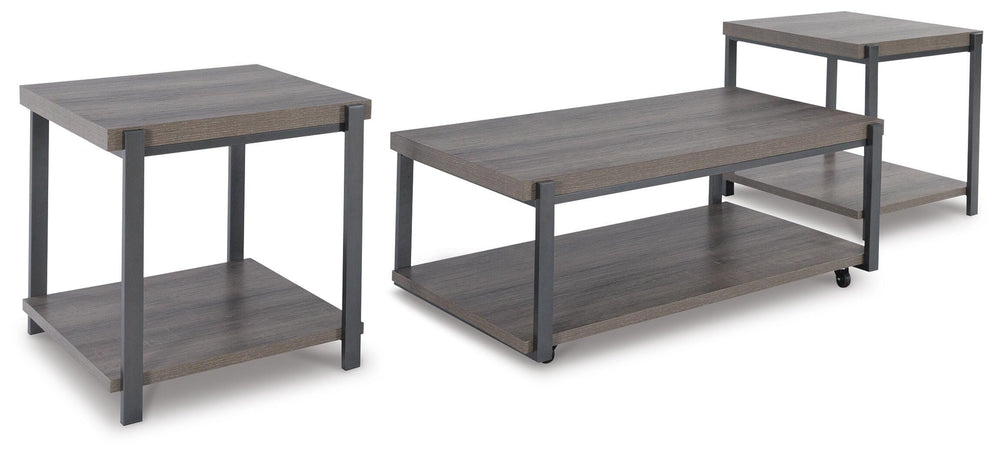 Wilmaden Table (Set of 3) - Dark Gray (1)