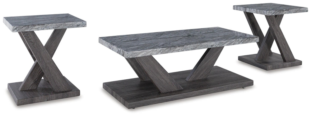 Bensonale Table (Set of 3) - Dark Gray (1)