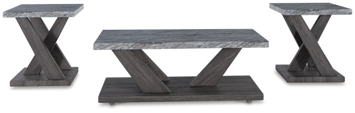 Bensonale Table (Set of 3) - Dark Gray (3)