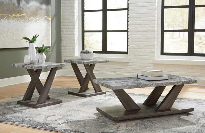 Bensonale Table (Set of 3) - Dark Gray (2)