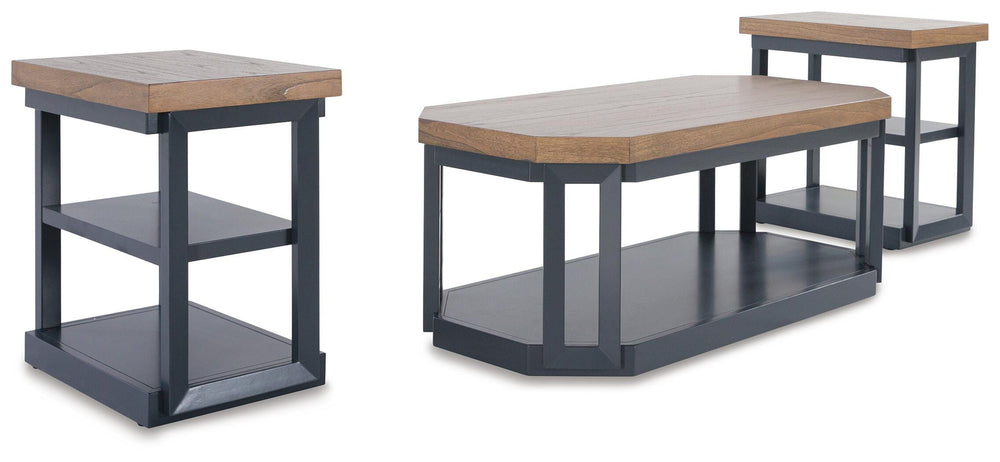 Landocken Table (Set of 3) - Dark Brown (1)