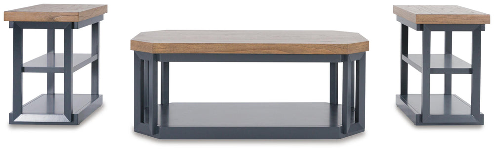 Landocken Table (Set of 3) - Dark Brown (3)