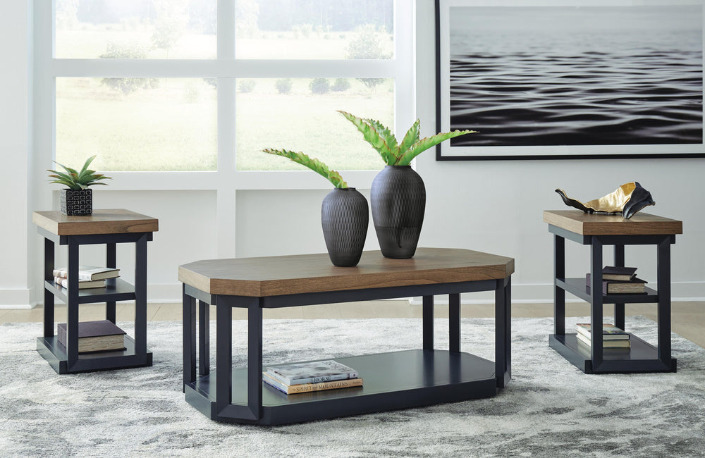 Landocken Table (Set of 3) - Dark Brown (2)