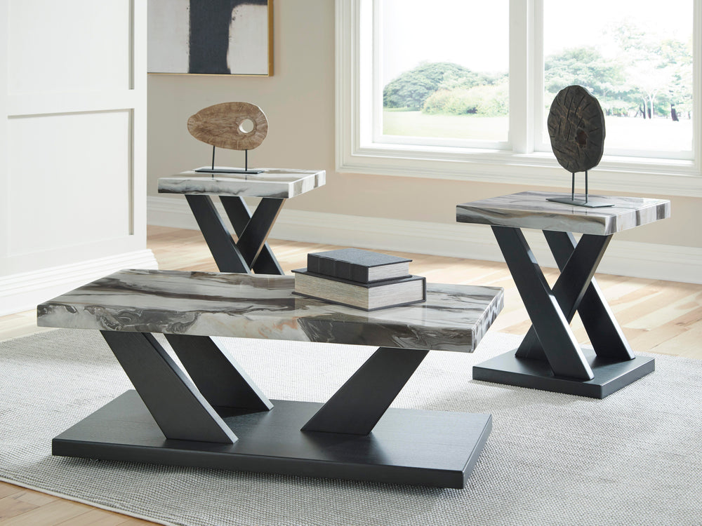 Cendill Table (Set of 3) - Black (2)