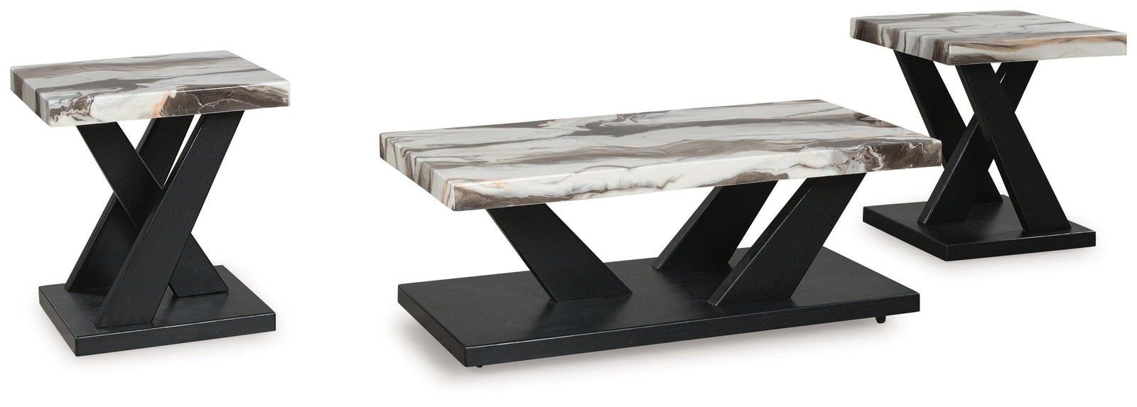 Cendill Table (Set of 3) - Black (1)
