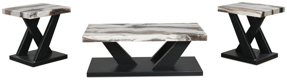 Cendill Table (Set of 3) - Black (3)