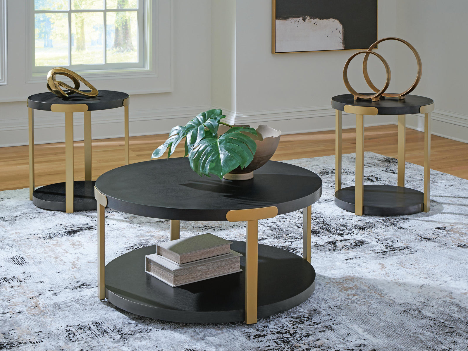 Shylore Table (Set of 3) - Black (2)
